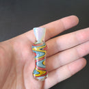 Wavy Gravy Chillum | Wig Wag Glass Pipe | Chillumz